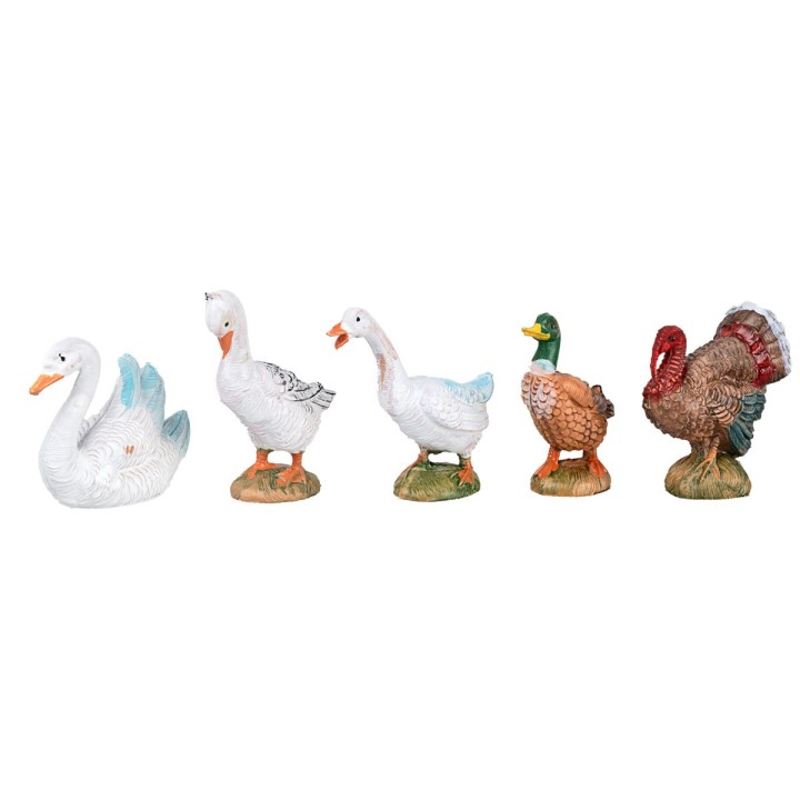 Juego de 12 aves de corral serie 10 cm Fontanini