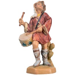 Giovane suonatore con tamburo serie 9,5 cm Fontanini