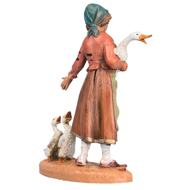 Woman with geese 10 cm Fontanini