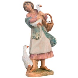 Mujer con gansos 9,5 cm Fontanini