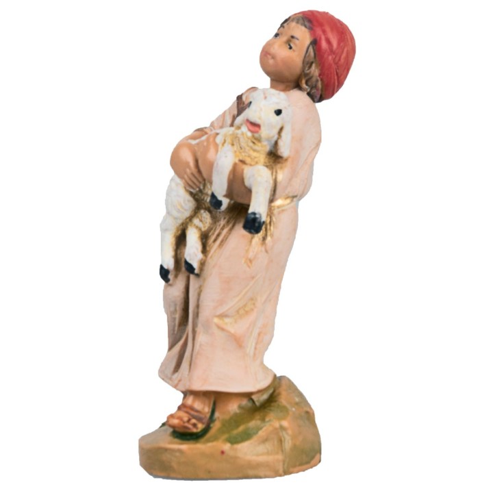 Bambino con agnello fra le braccia serie 9,5 cm Fontanini