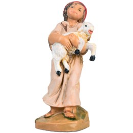 Bambino con agnello fra le braccia serie 9,5 cm Fontanini