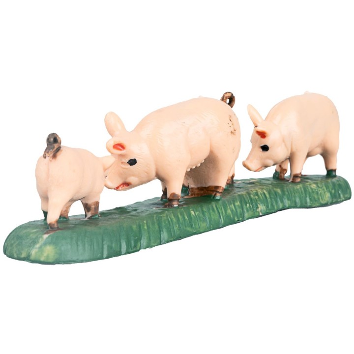 Group of 4 pigs for 10 cm statues