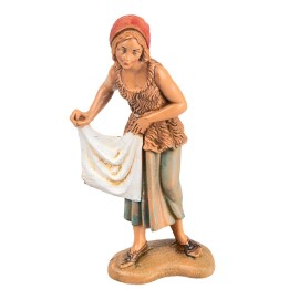 Donna che stende i panni 10 cm Fontanini
