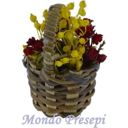 Cesto con fiori ø 2,5 cm