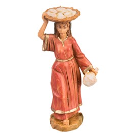 Woman with cesta 6.5 cm Fontanini