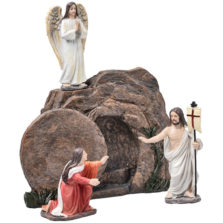 Resurrección de Jesús 10 cm en resina