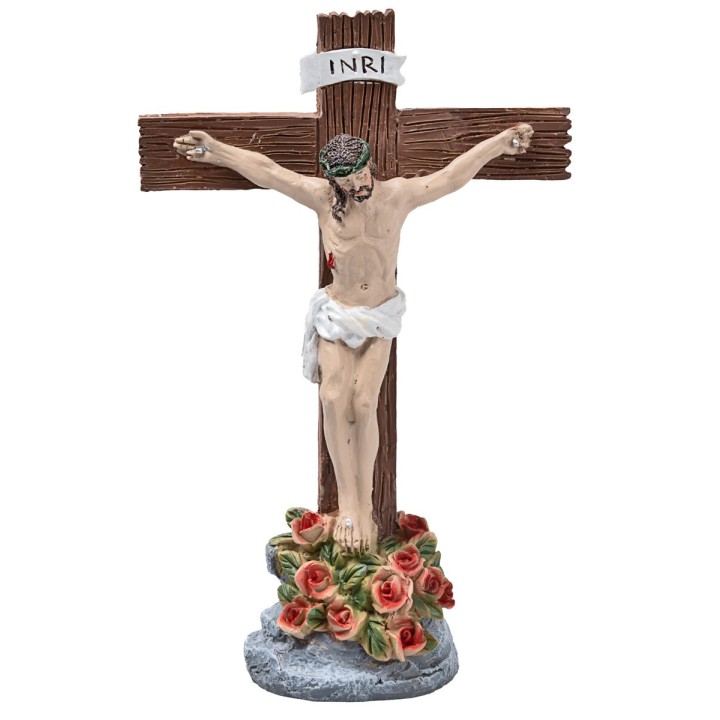 Crucified Jesus series 12 cm in resin 20 h