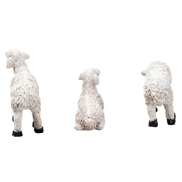 Jesus with little sheep 10 cm in resin Easter figurines