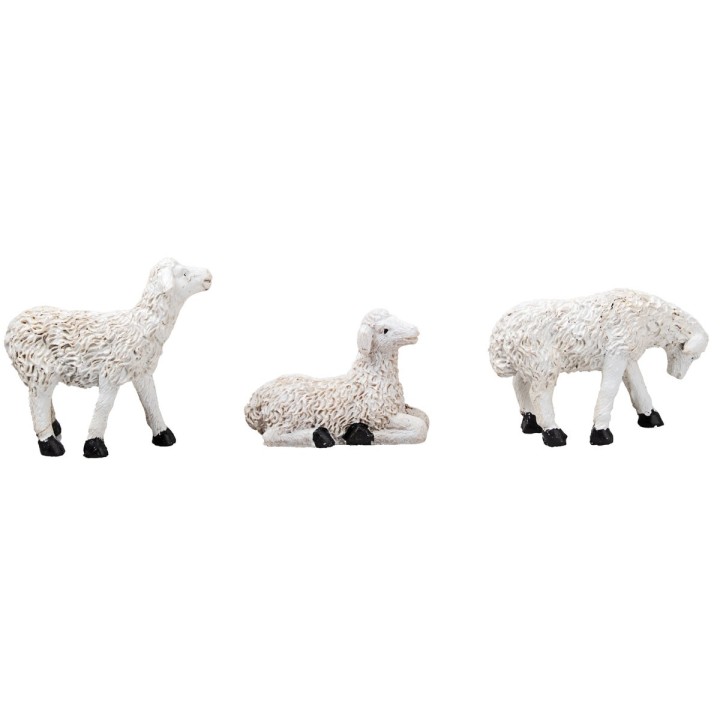 Jesus with little sheep 10 cm in resin Easter figurines
