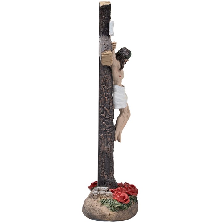 Jesús crucificado serie 11,5 cm en resina 26 h