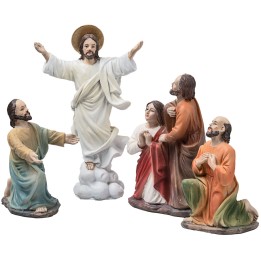 Resurrezione di Gesù presepe 10 cm in resina statuine pasquali