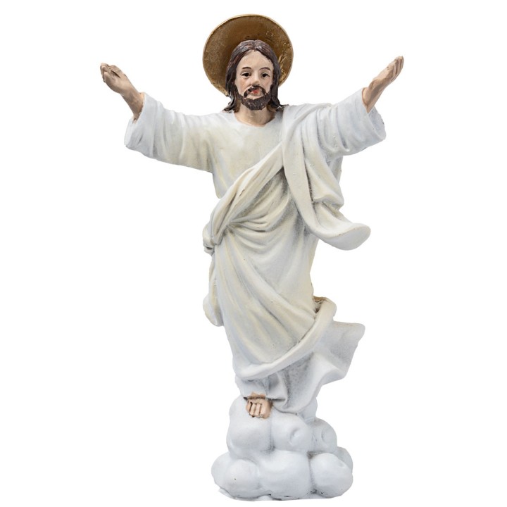 Resurrezione di Gesù presepe 10 cm in resina statuine pasquali
