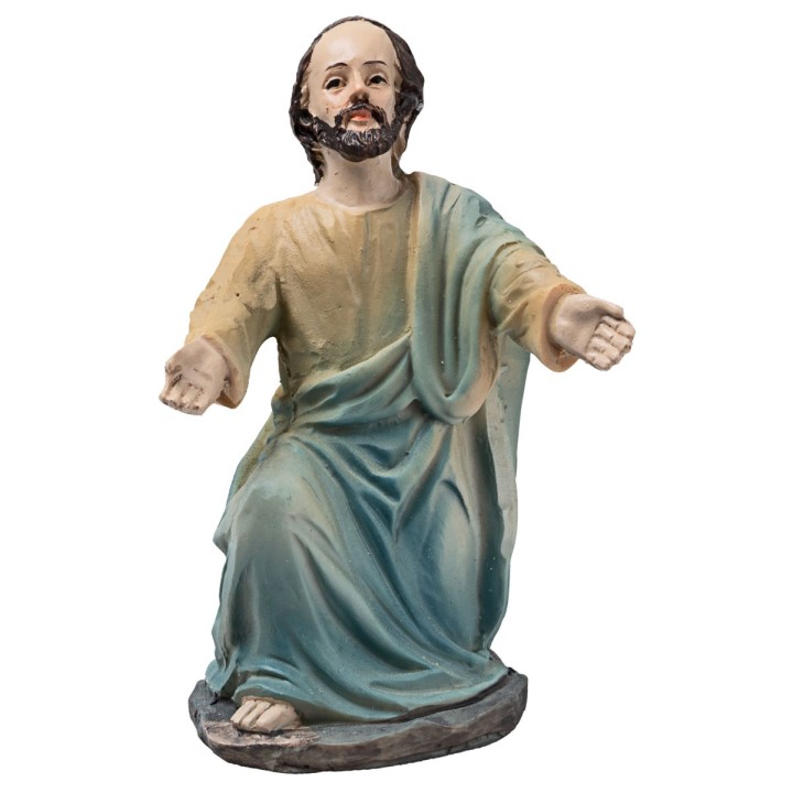 Resurrezione di Gesù presepe 10 cm in resina statuine pasquali