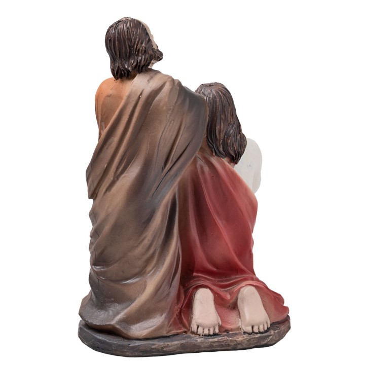 Resurrezione di Gesù presepe 10 cm in resina statuine pasquali