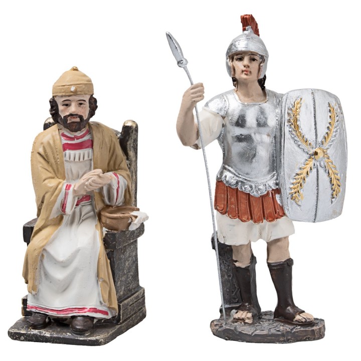 Proceso de Jesús 10 cm en resina figuritas pascuales