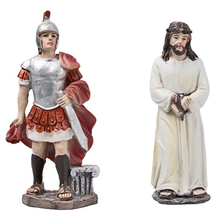 Proceso de Jesús 10 cm en resina figuritas pascuales