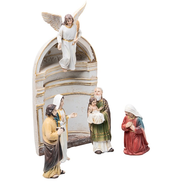 Presentazione di Gesù 10 cm in resina statuine pasquali