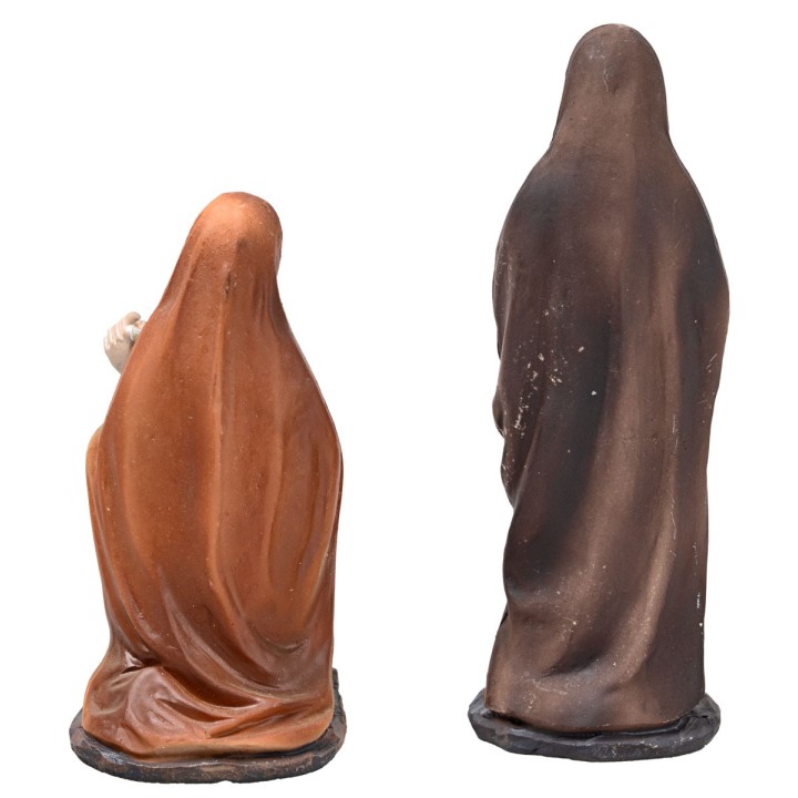 Jesus Samaritan Veronica at Calvary 10 cm in resin Easter