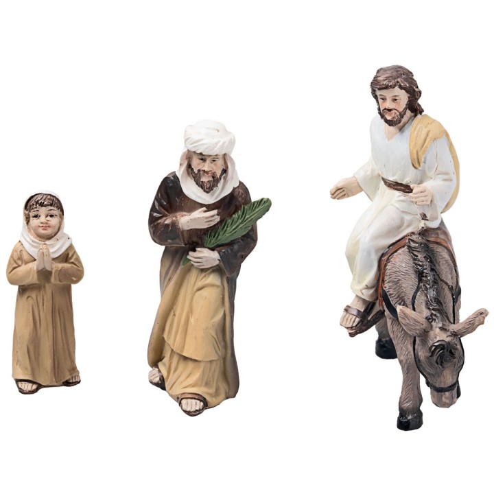Entry of Jesus into Jerusalem 10 in resin Easter statues