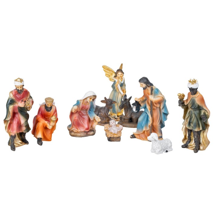 Set de Natividad de 10 figuras 11 cm en resina