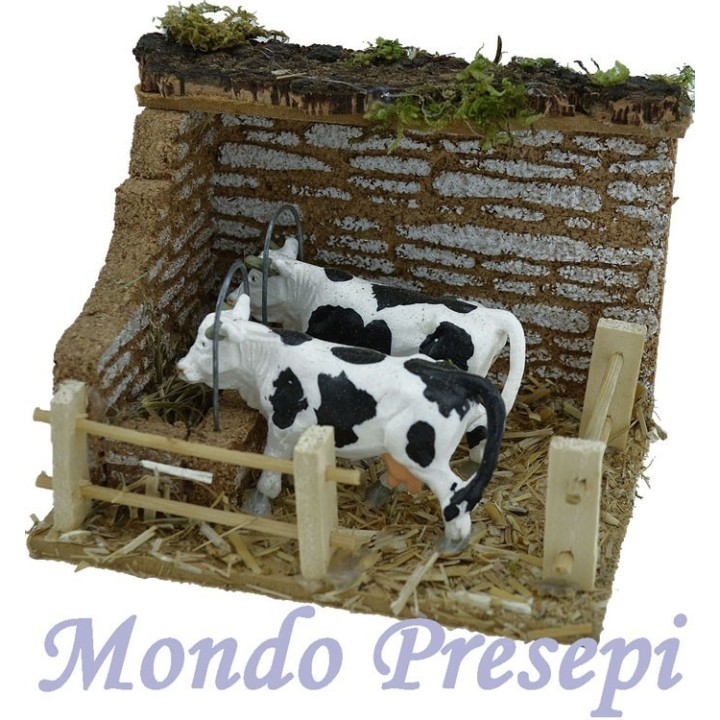 The barn with the cows 12x9x9