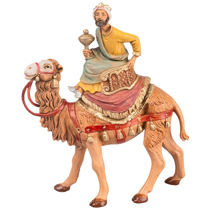 Reyes Magos en camello serie 10 cm Fontanini