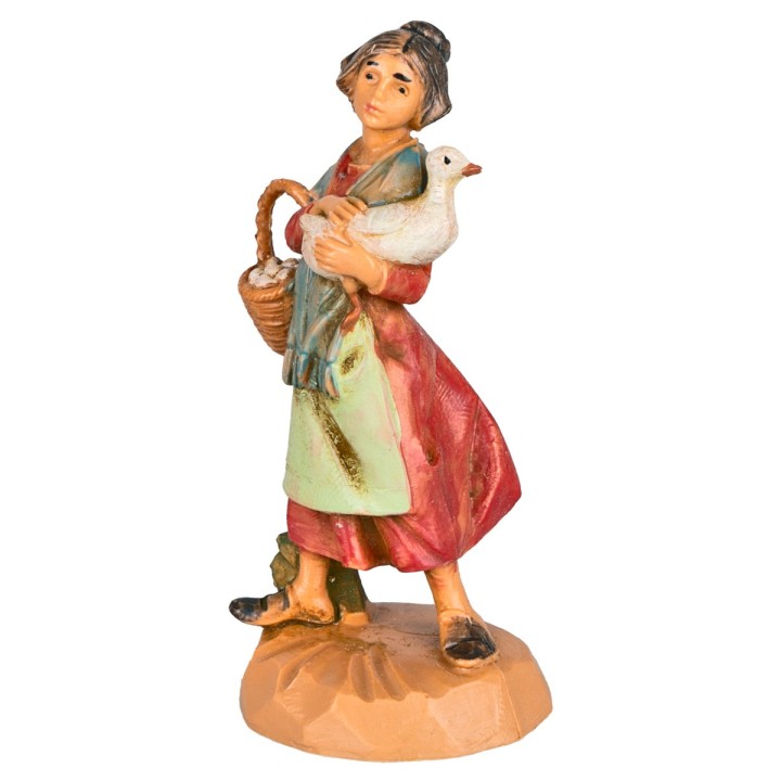 Mujer con ganso 6,5 cm Fontanini