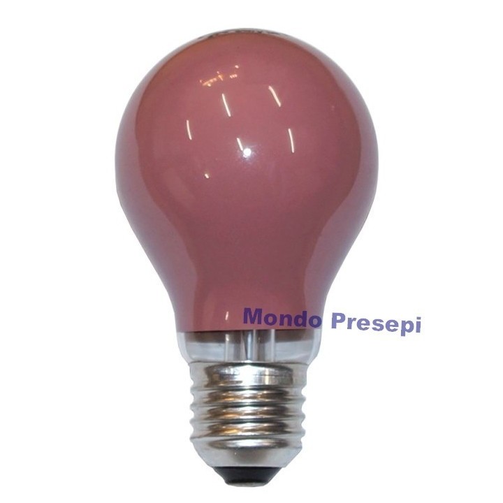 Lampada goccia 25W E27 Rossa