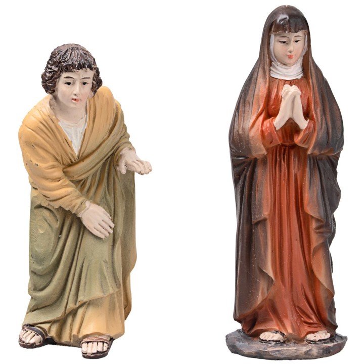Deposizione di Gesù 10 cm in resina statue pasquiali