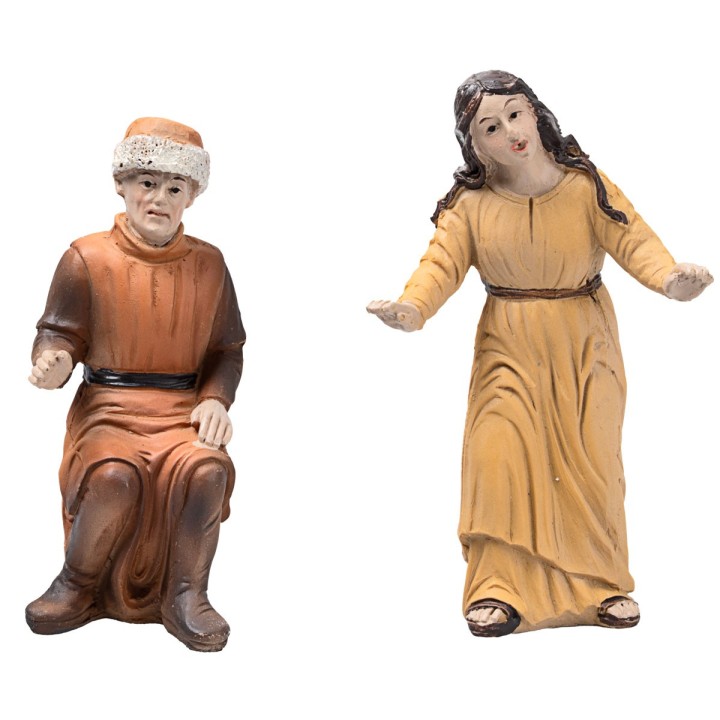 Deposition of Jesus 10 cm in resin Easter statues