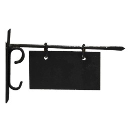 Metal sign 4.5 cm with plate 3x1.8 cm