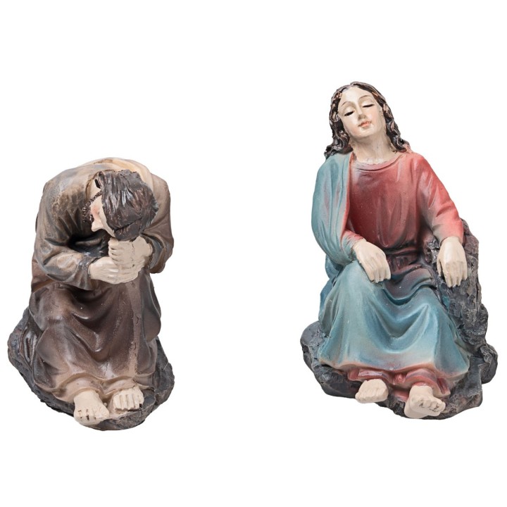Oración en el huerto de Getsemaní 10 cm en resina estatuas