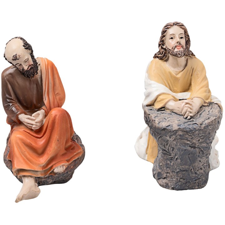 Prayer in the Garden of Gethsemane 10 cm in resin Easter statues