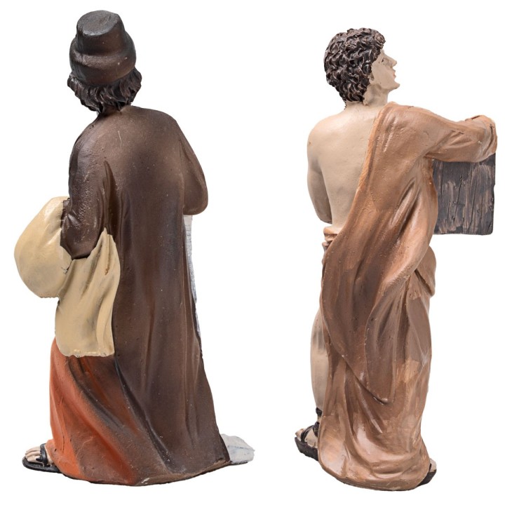 Expulsión de los mercaderes del templo 10 cm en resina estatuas
