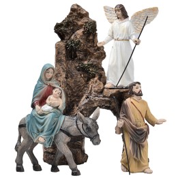 Huida a Egipto 10 cm en resina figuritas pascuales
