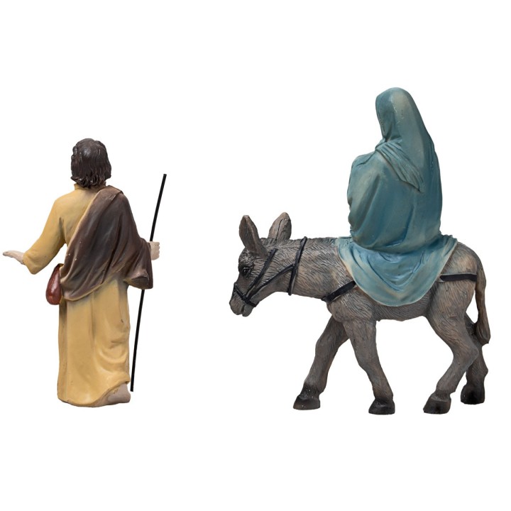 Flight into Egypt 10 cm in resin Easter figurines