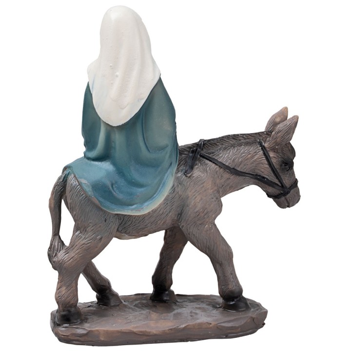 Journey of Mary and Joseph to Bethlehem 10 cm in resin Easter