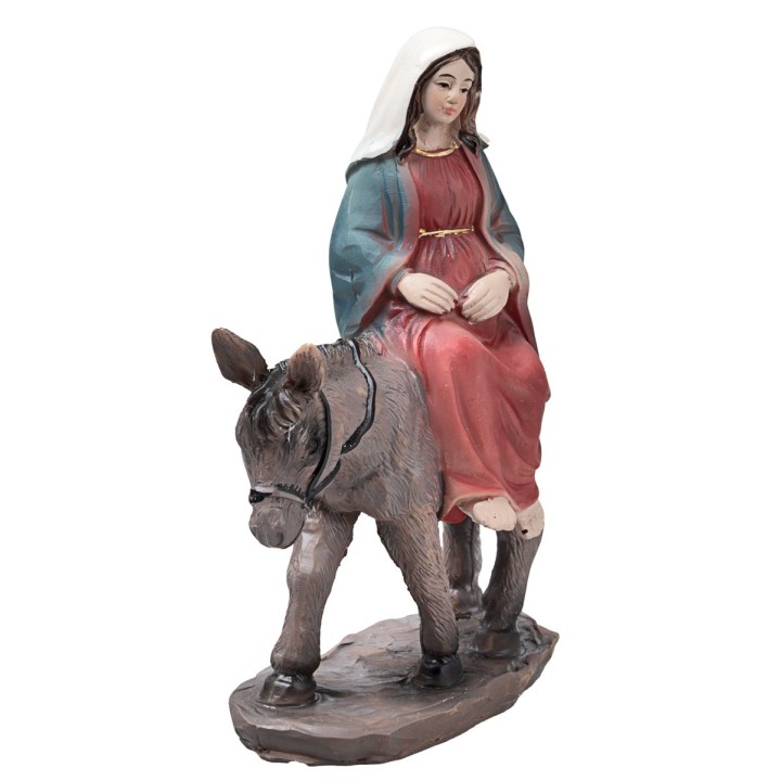 Journey of Mary and Joseph to Bethlehem 10 cm in resin Easter