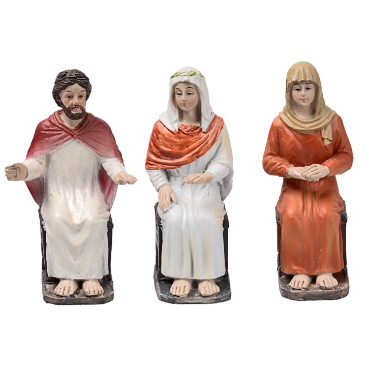 Transmutación del agua en vino 10 cm en resina estatuas