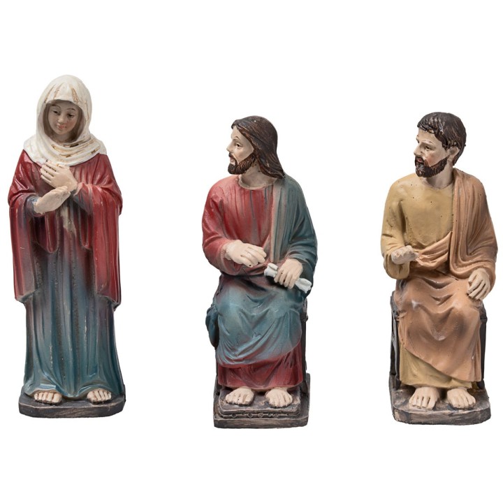 Transmutación del agua en vino 10 cm en resina estatuas