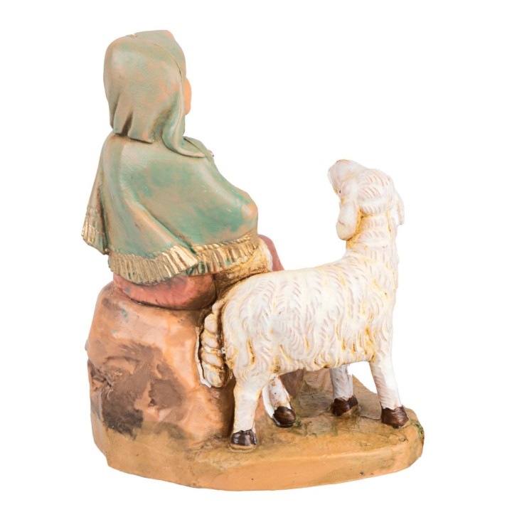 Pastorella seduta serie 9,5 cm Fontanini