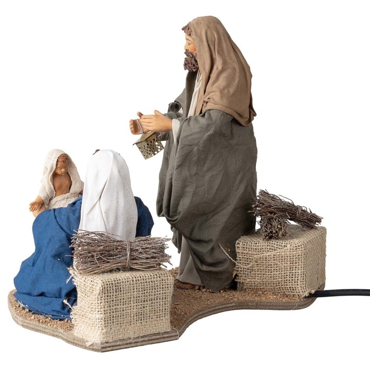 Natividad con niño en brazos 24 cm en movimiento