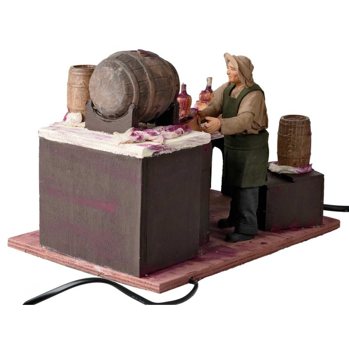 Vendedor de vino 14 cm en movimiento