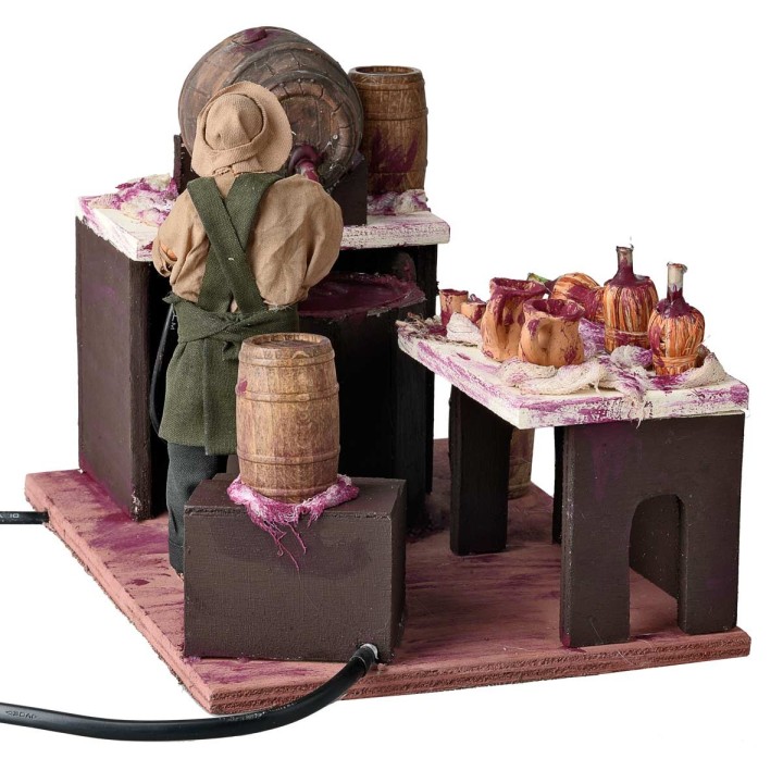 Vendedor de vino 14 cm en movimiento