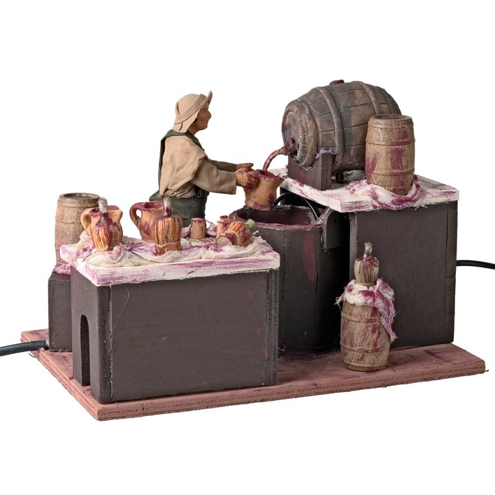Vendedor de vino 14 cm en movimiento
