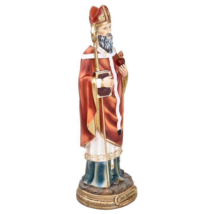 Sant'Agostino 20 cm in resina