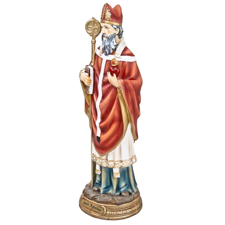 Sant'Agostino 30 cm en resina