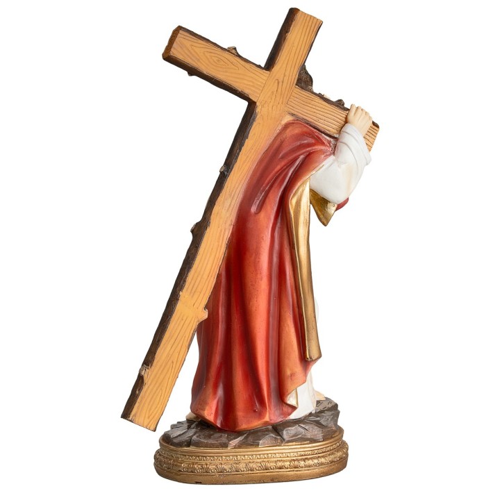 Jesus carrying the cross series 20 cm in resin