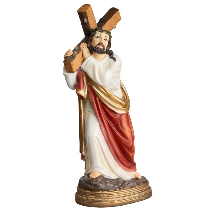 Jesus carrying the cross series 30 cm in resin